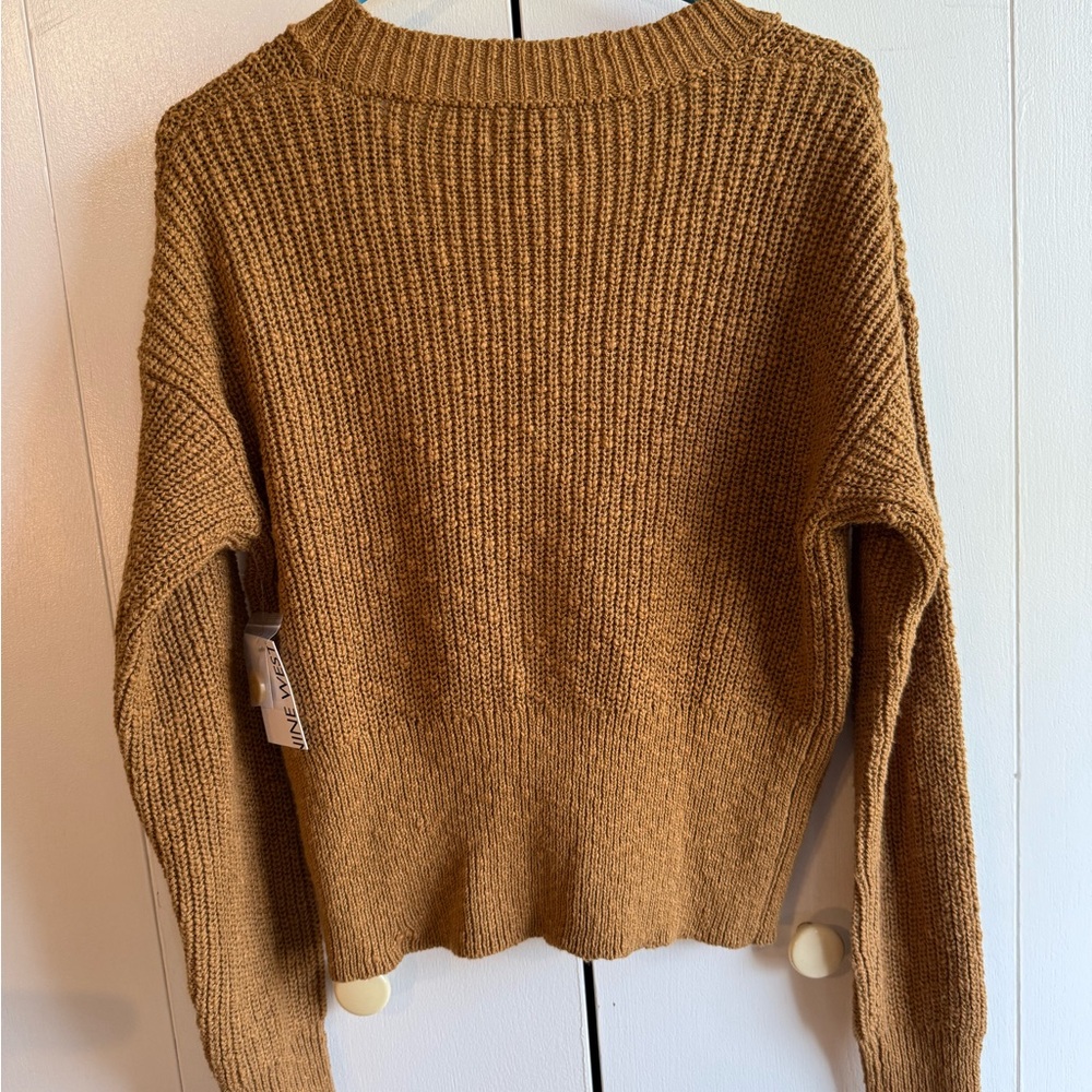 Nine West Brown Cardigan Sweater - Picture 3 of 9